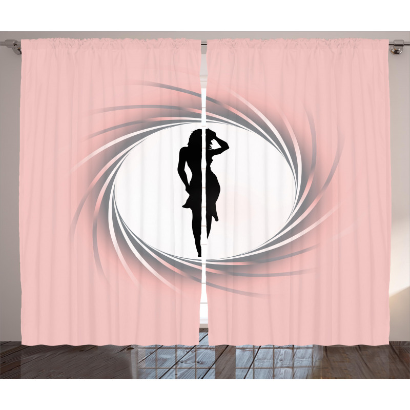 Hot Lady Pastel Curtain