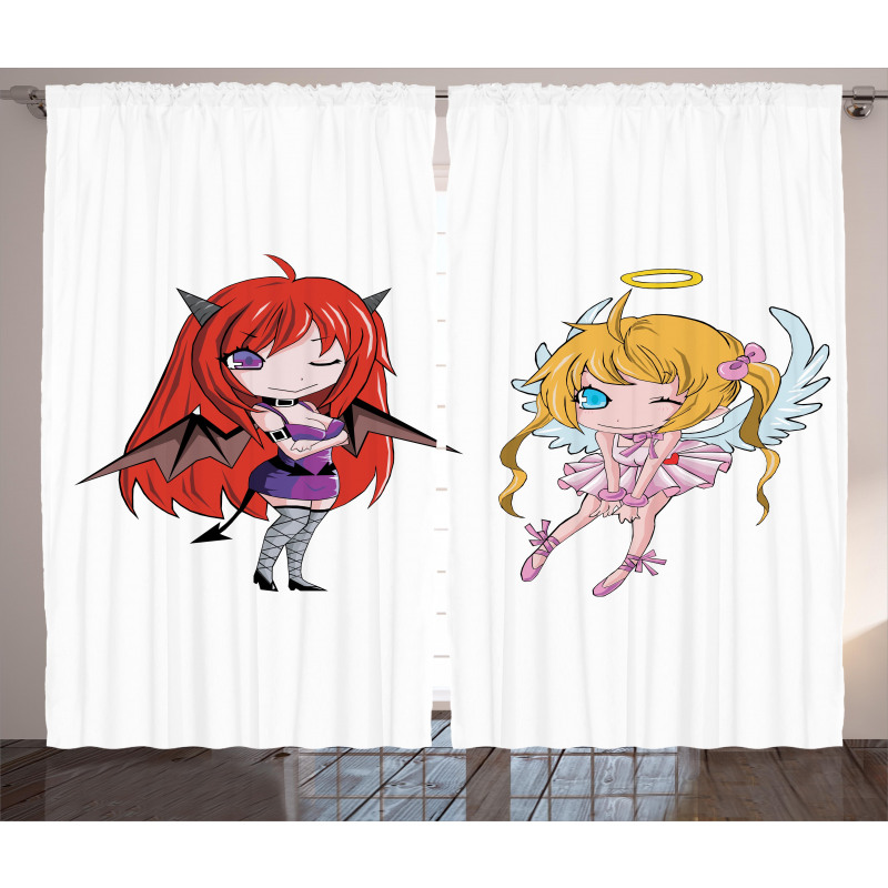 Japanese Fairytale Art Curtain