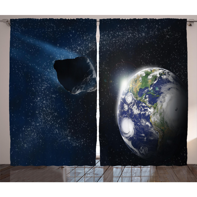 Asteroid Rocky Space Curtain