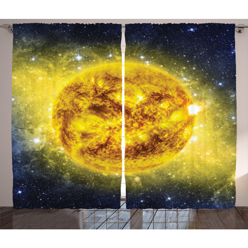 Galaxy Space Panorama Curtain