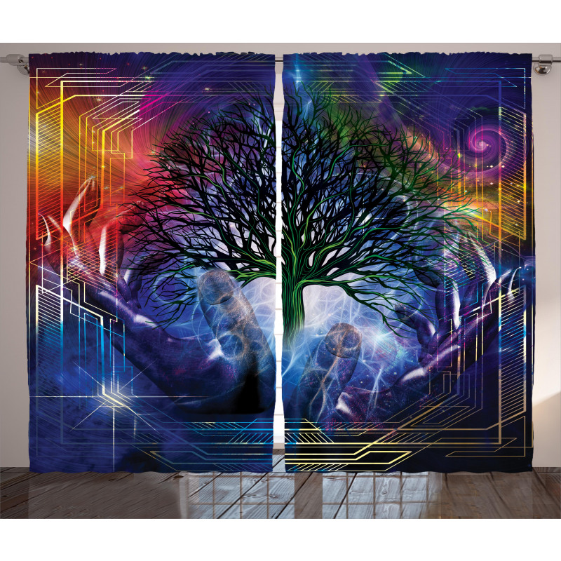 Leafless Tree Hippie Curtain
