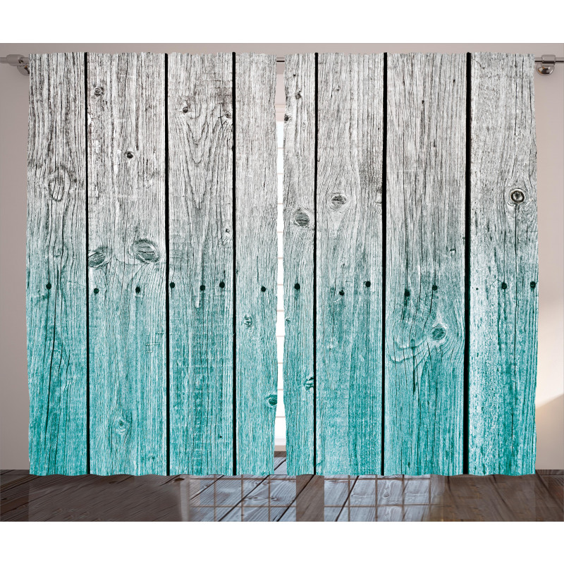 Digital Wood Panels Curtain