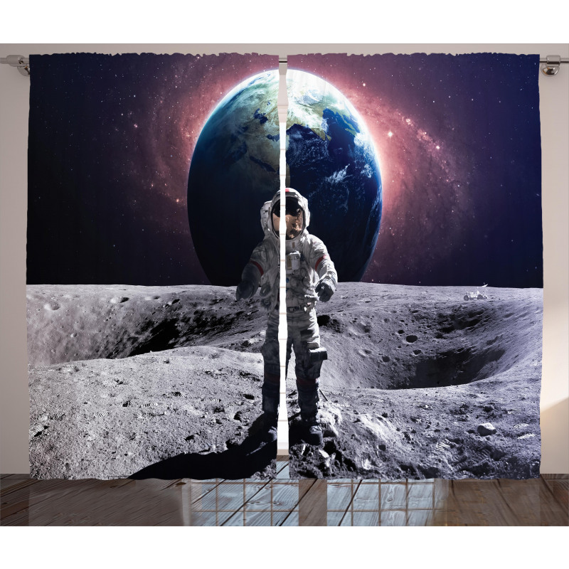 Brace Astronaut Cosmos Curtain