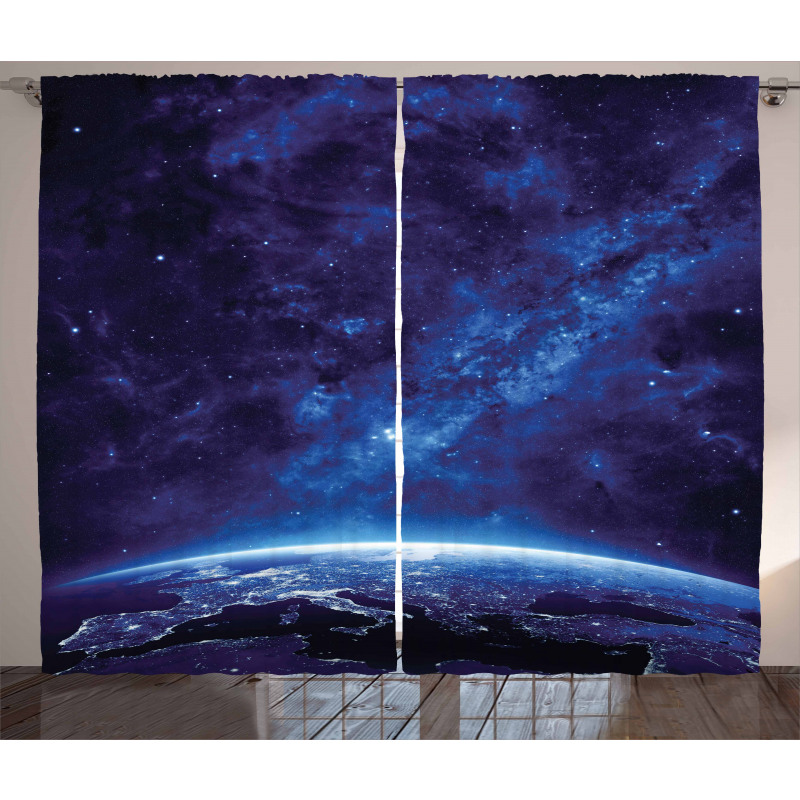 Vibrant Milky Way Stars Curtain