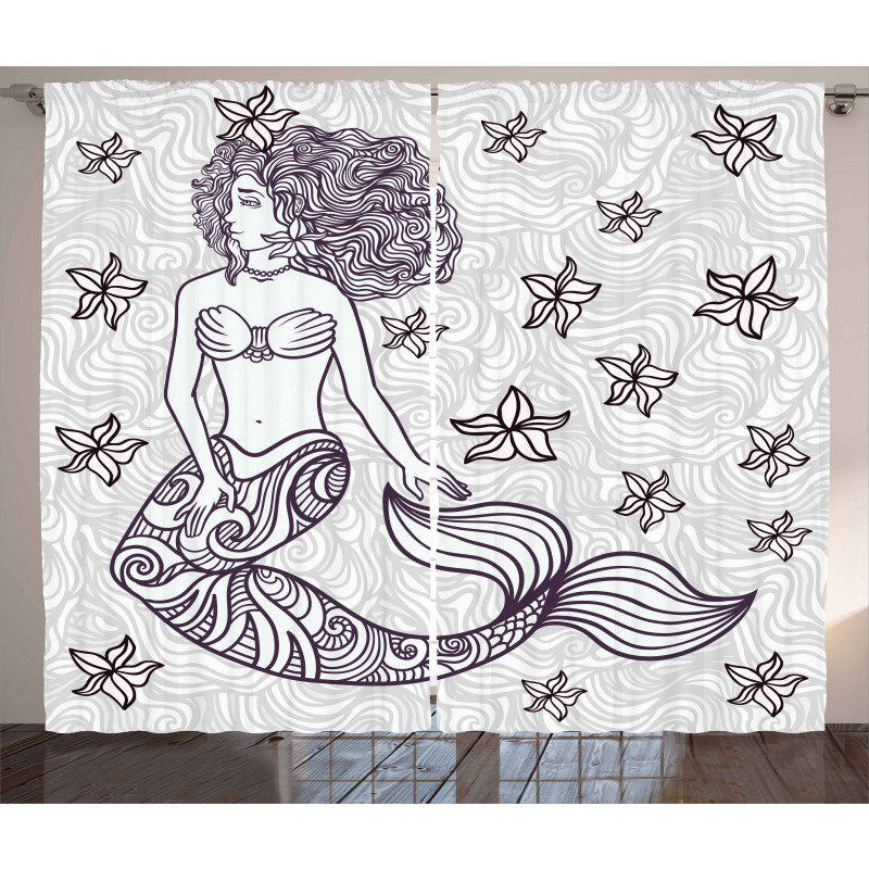 Mermaid with Wave Curtain