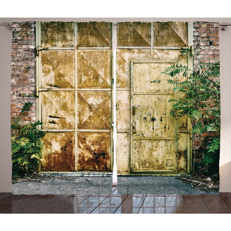 Rustic Brick House Curtain