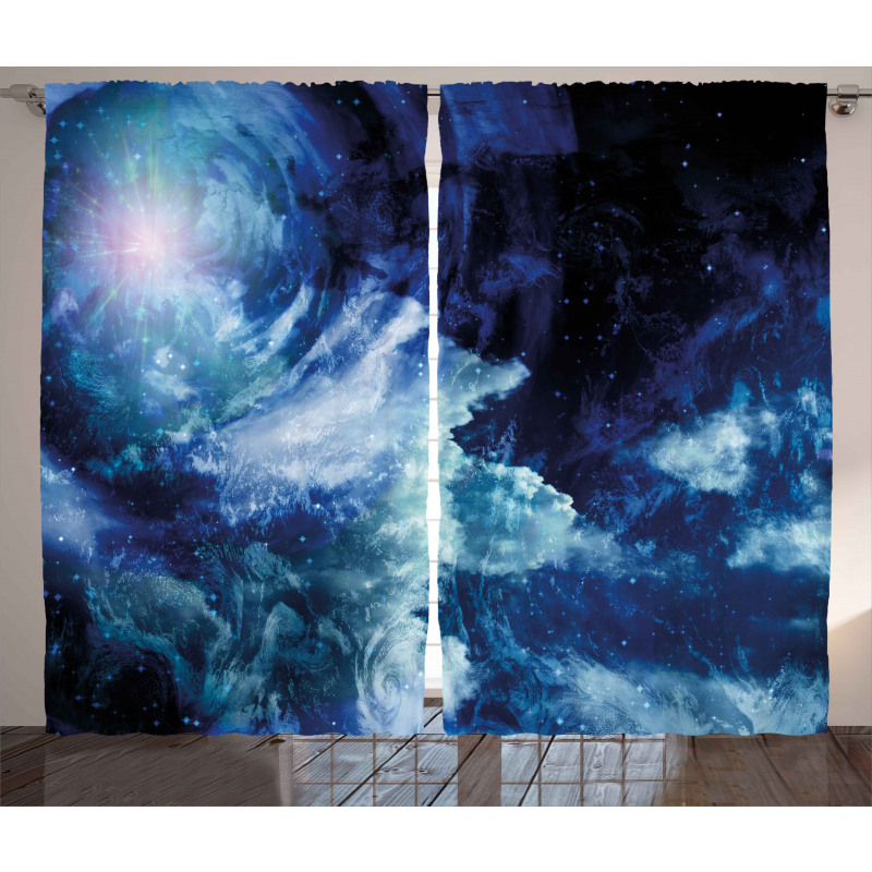 Universe Spiral Galaxy Curtain