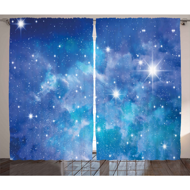 Planet Star Clusters Curtain