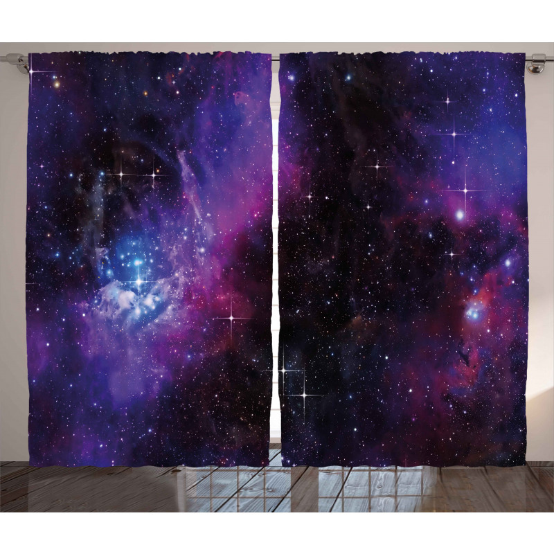 Nebula Dark Galaxy Stars Curtain