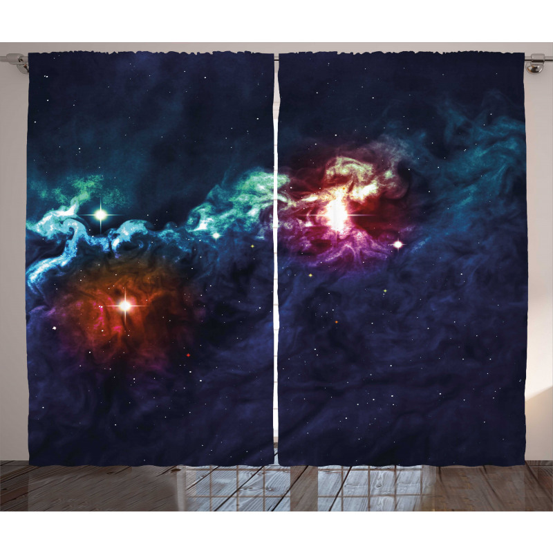Cosmos Galactic Star View Curtain