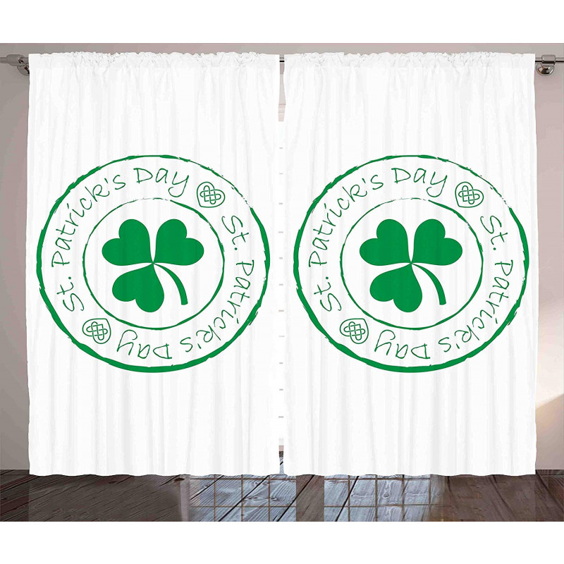 Irish Shamrock Curtain