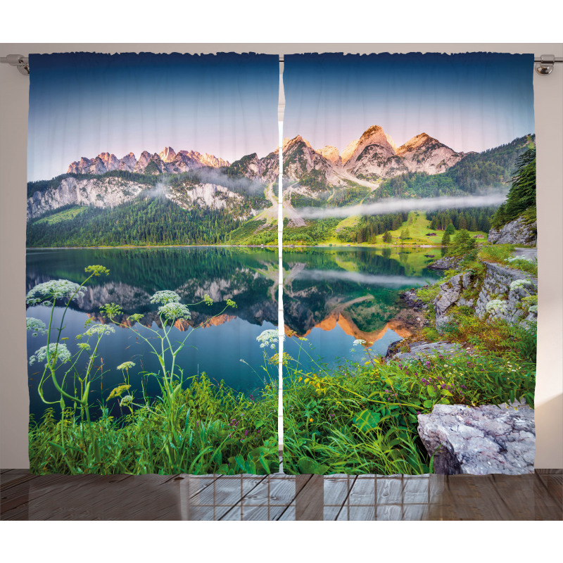 Austrian Alps Mountain Curtain