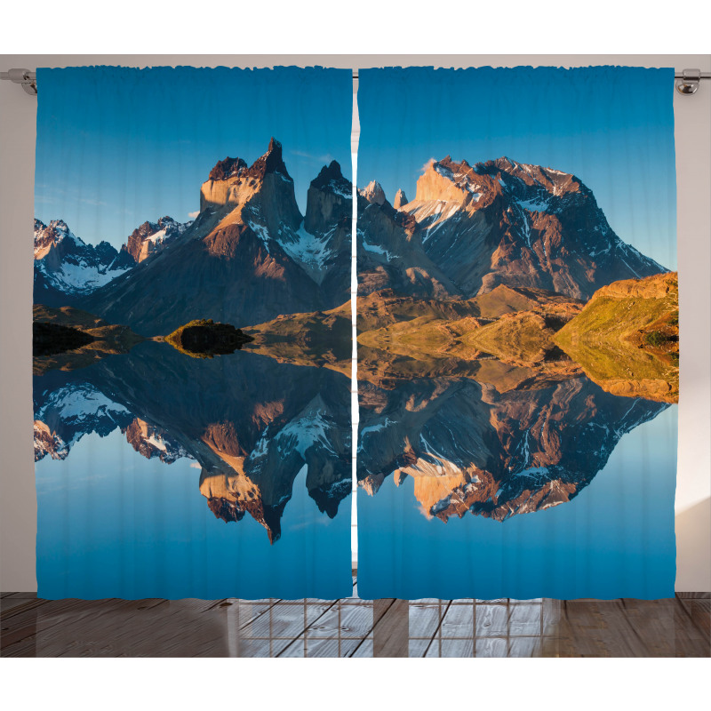 Majestic Rocky Mountain Curtain