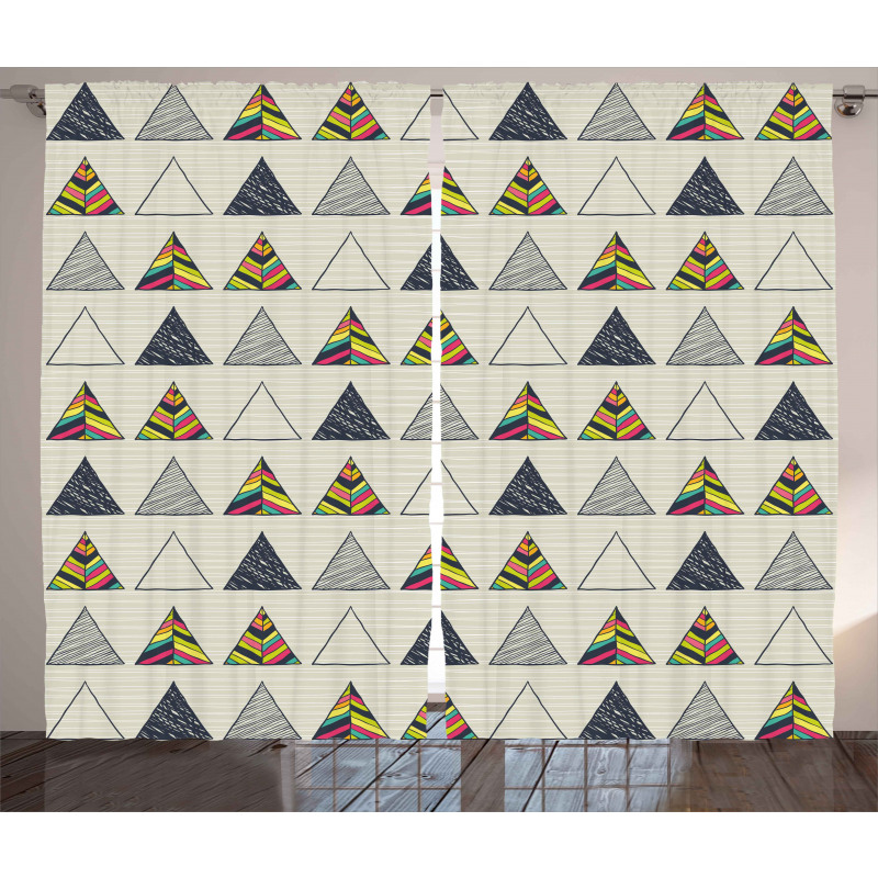 Abstract Triangle Curtain