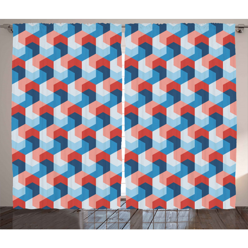 Mosaic Geometric Art Curtain