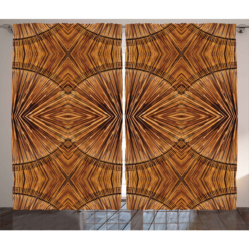 Eastern Bamboo Pattern Curtain