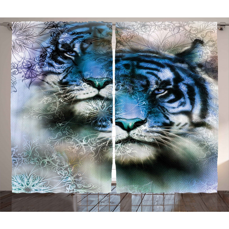 Safari Tigers Curtain