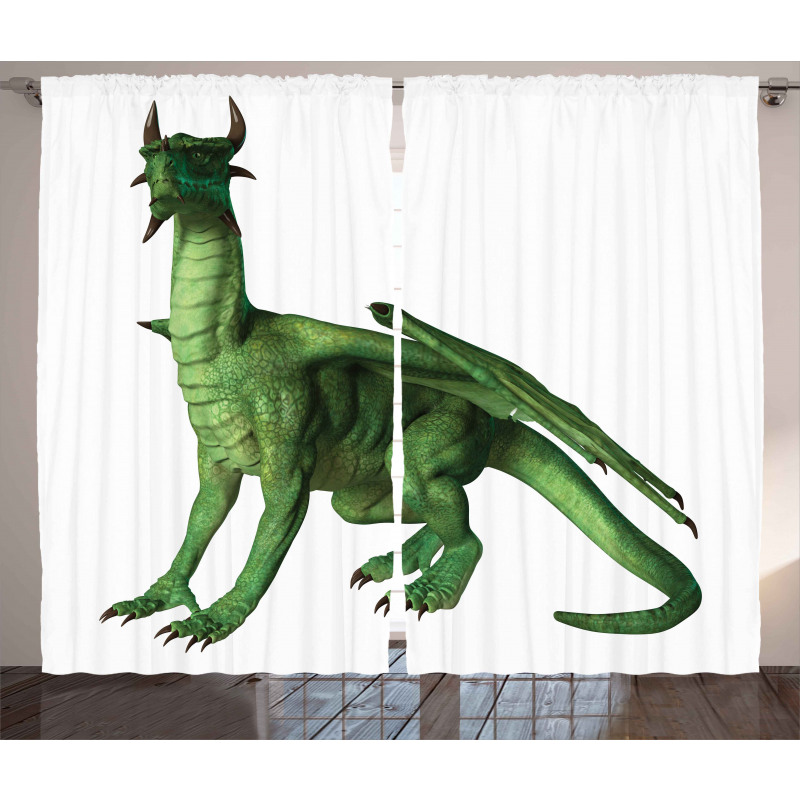 Ugly Standing Dragon Curtain