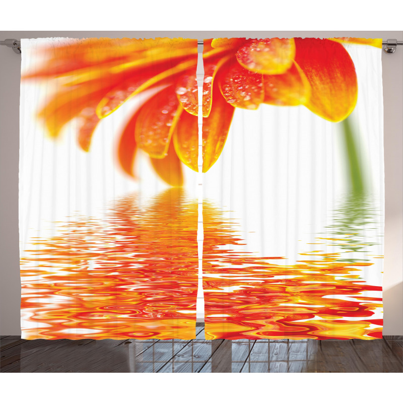 Sun Flower Reflection Curtain