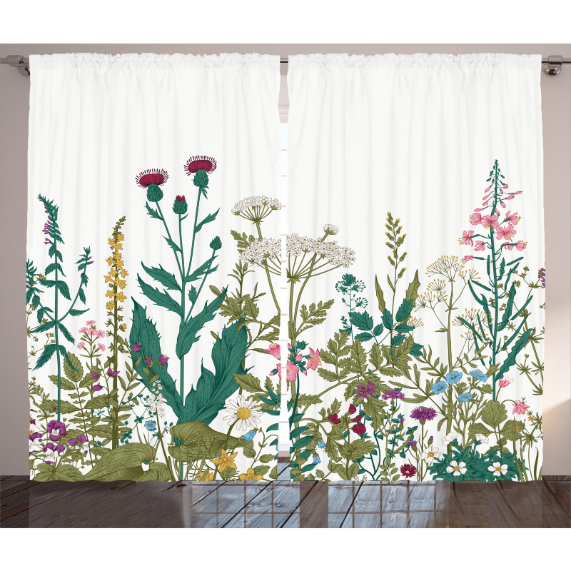 Spring Garden Hydrangeas Curtain