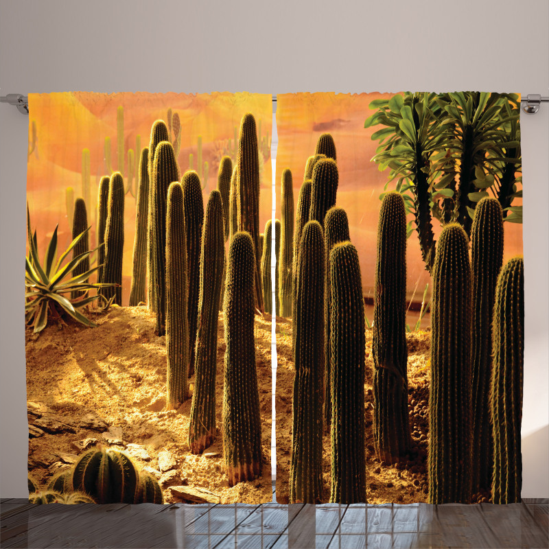 Sunset in Wild Desert Curtain