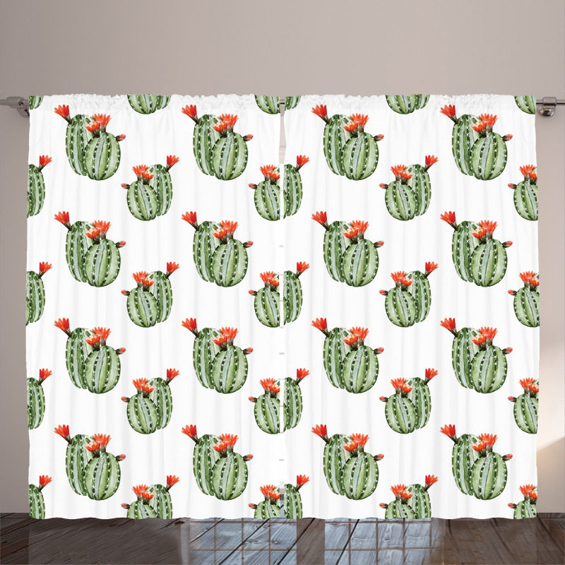 Cactus Plant Desert Curtain