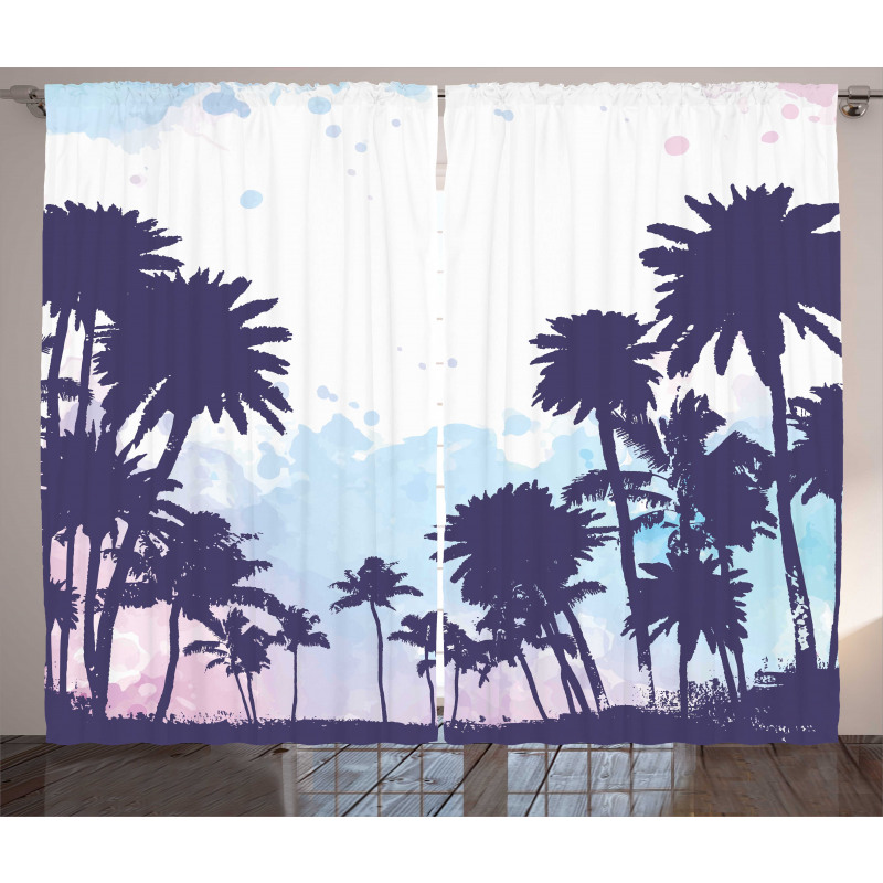 Palm Trees South Forest Curtain