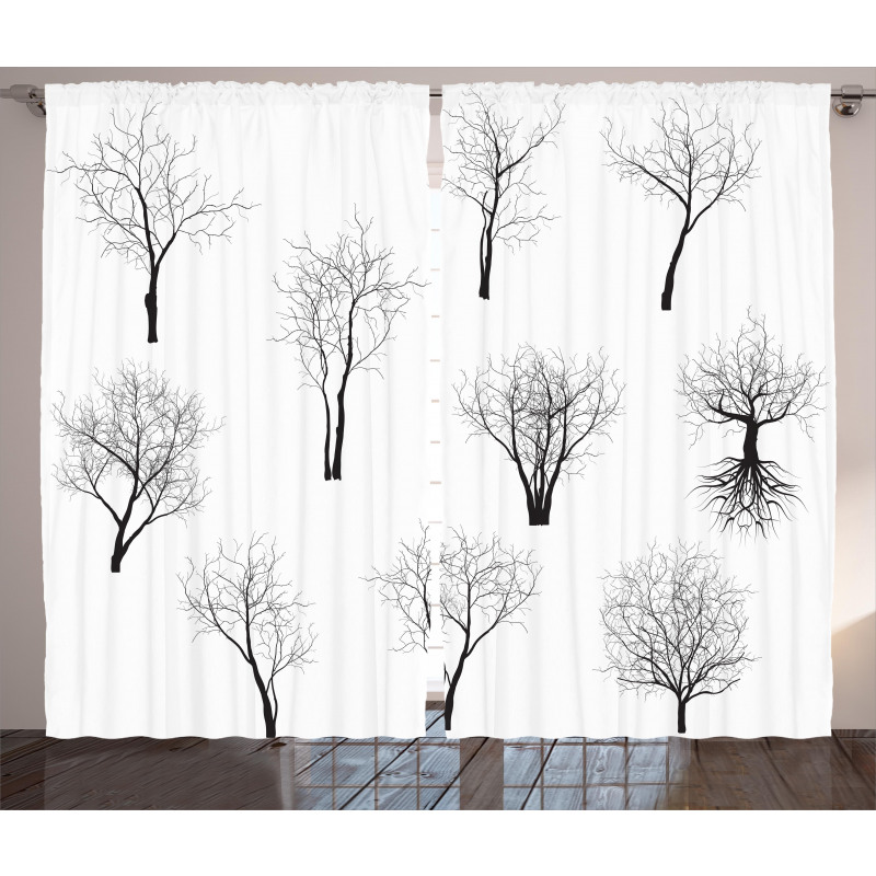 Forest Trees Branches Curtain