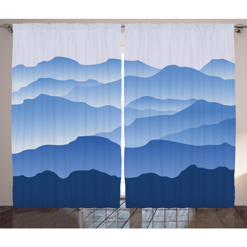 Nature Theme Silhouette Curtain