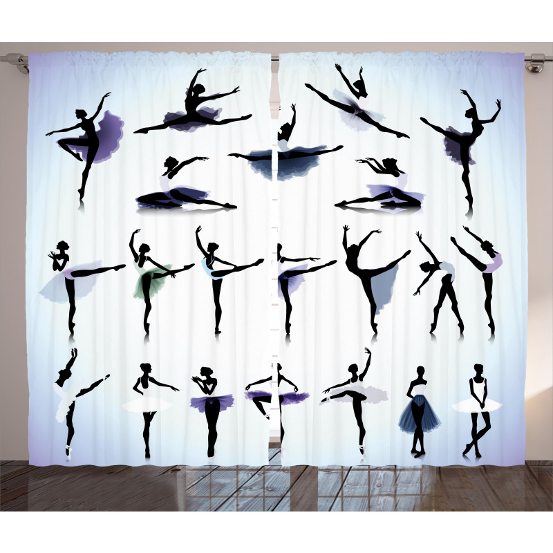 Female Ballet Dancers Curtain