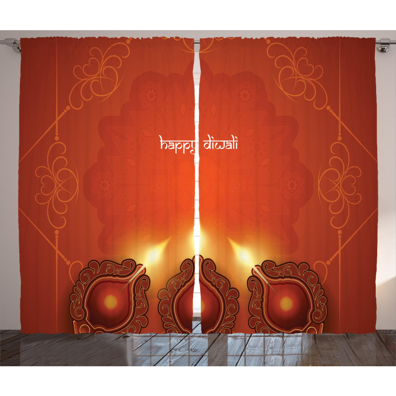 Oriental Carving Frames Curtain
