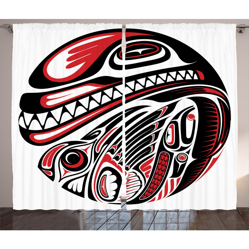 Haida Animal Art Curtain