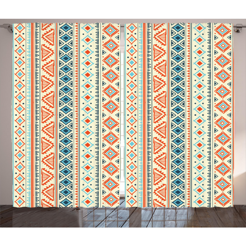 Mexican Aztec Pattern Curtain