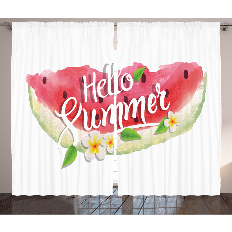 Summer Welcome Words Curtain