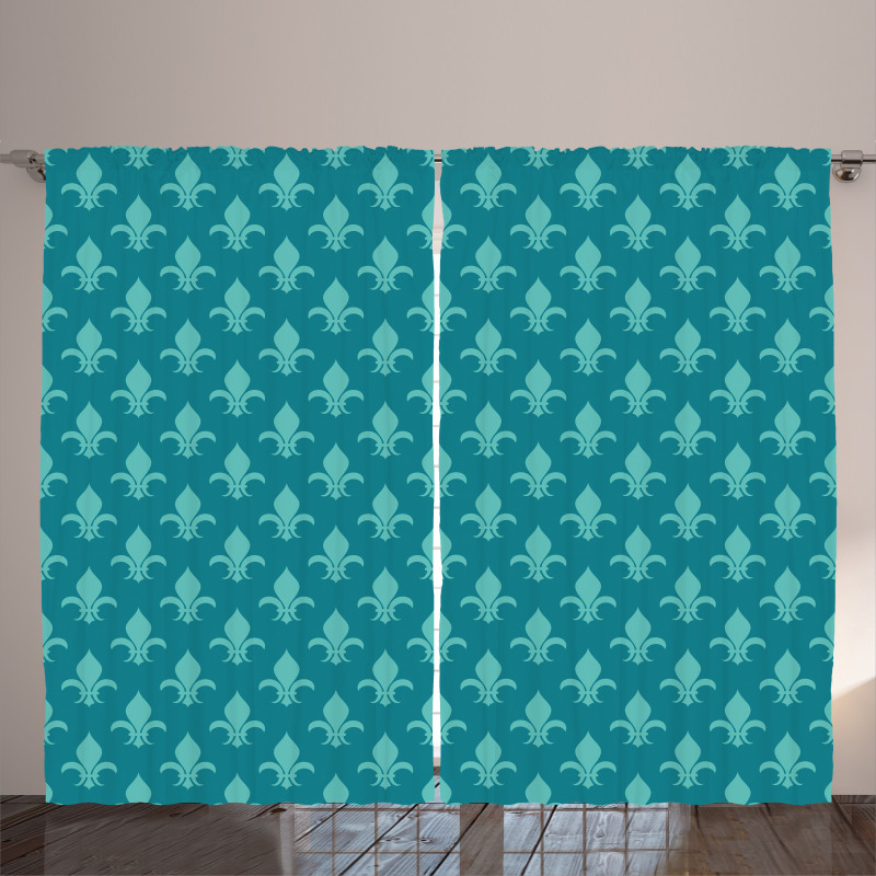 Retro Damask Pattern Curtain