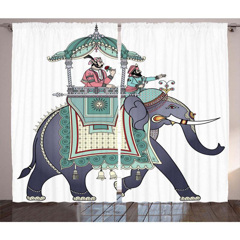 Elephant with Prince Curtain