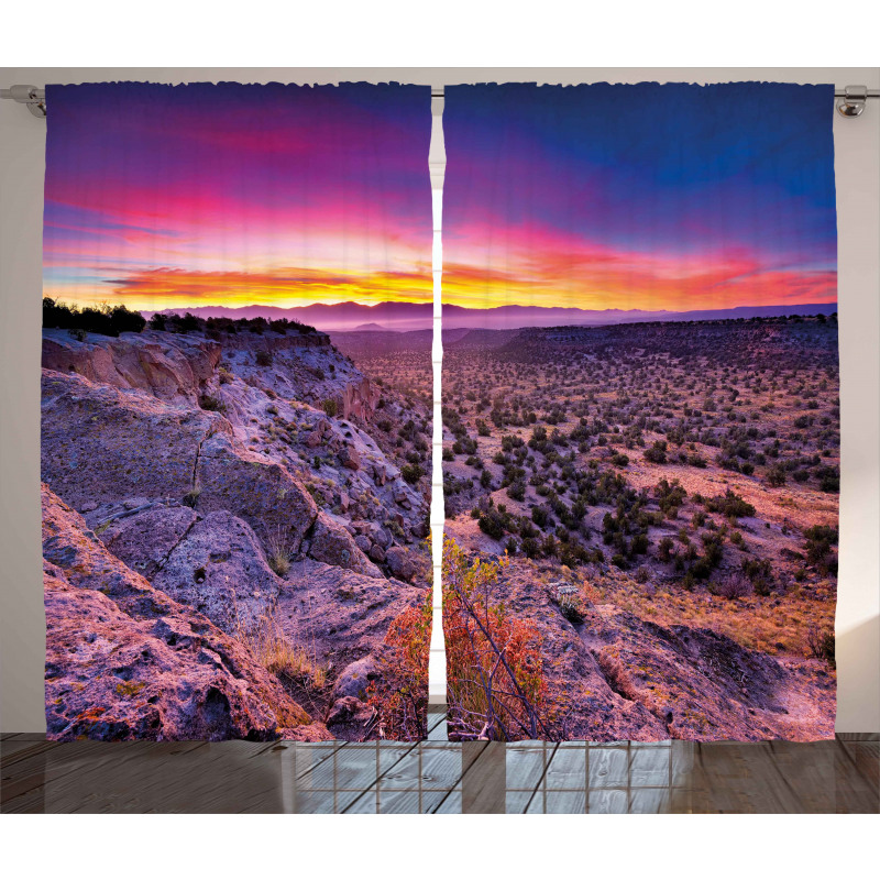 Sunrise Sky Horizon Dusk Curtain
