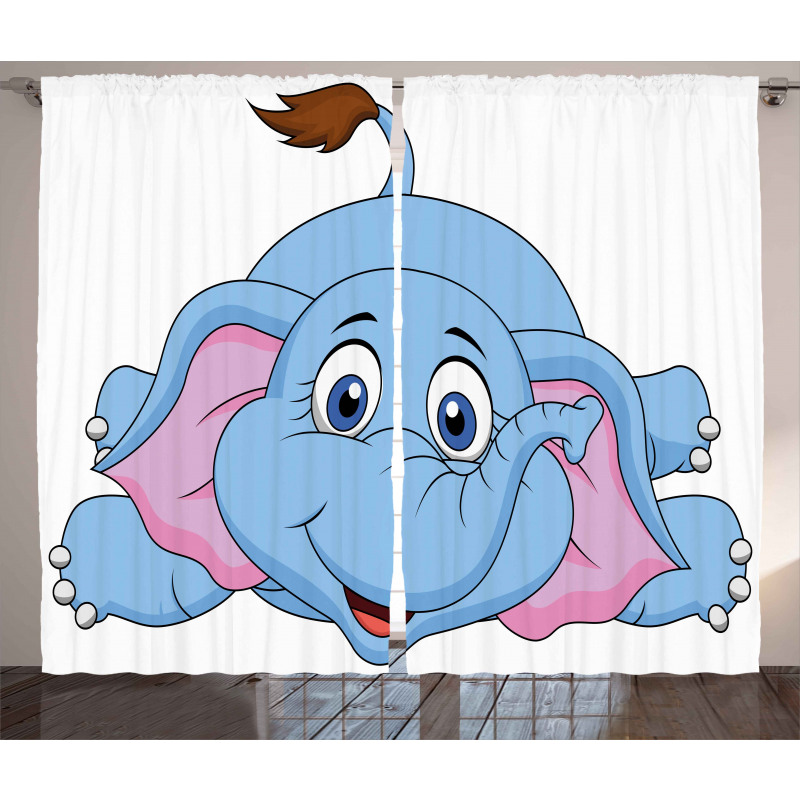 Baby Elephant Children Curtain