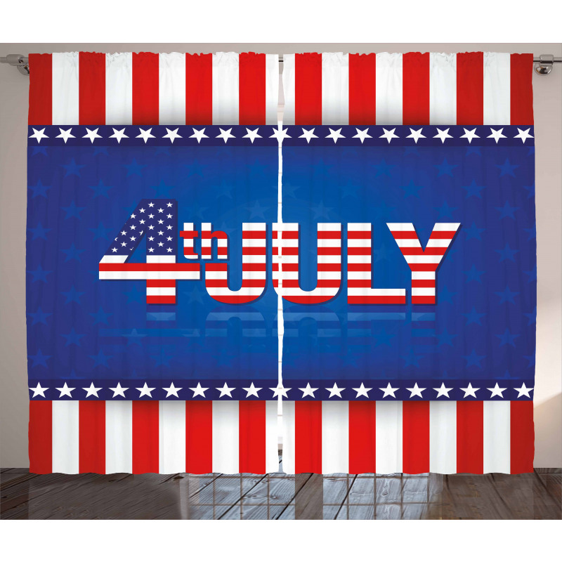 America Flag Pattern Curtain