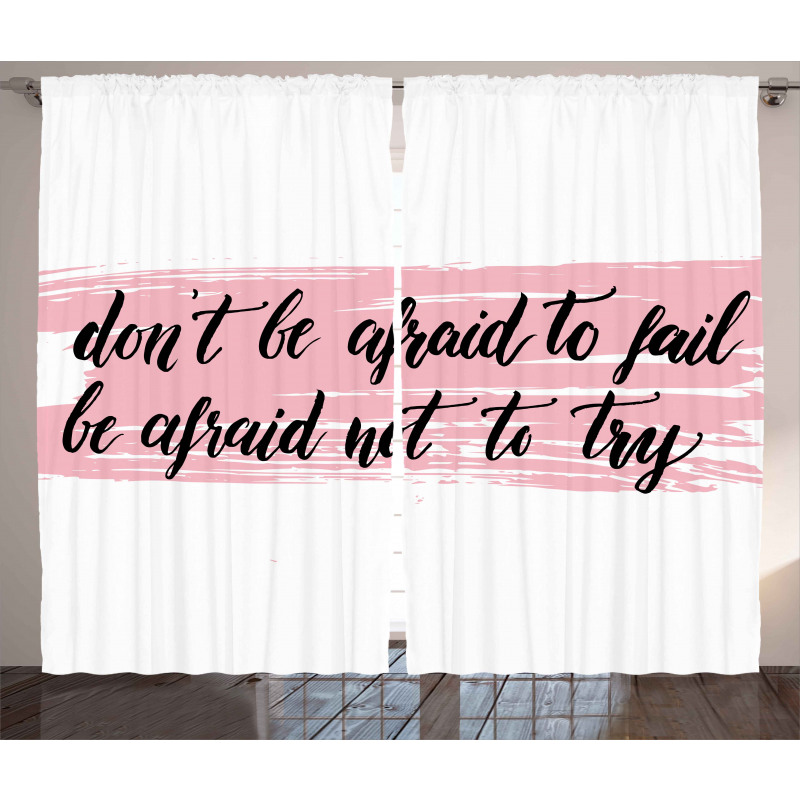 Try Motivation Words Curtain