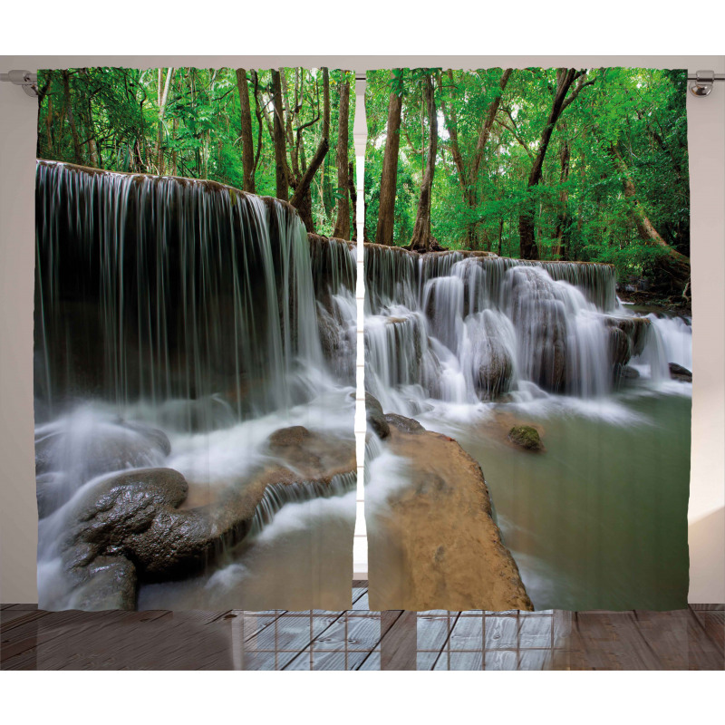 Tropical Forest Scenery Curtain