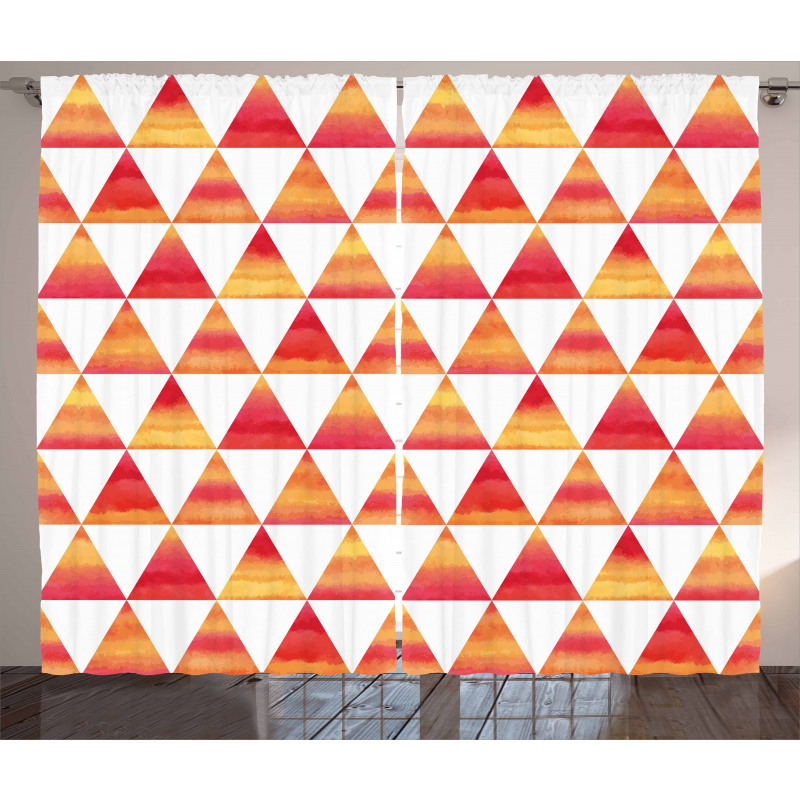 Triangle Geometric Art Curtain