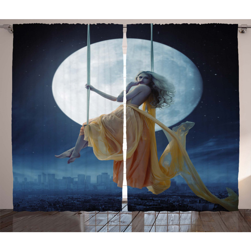 Swing in the Sky Moon Curtain