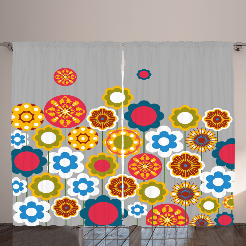 Modern Colorful Summer Curtain