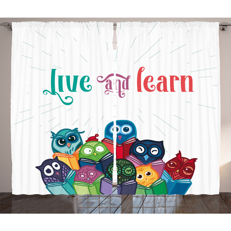 Toy Like Owls Kid Style Curtain