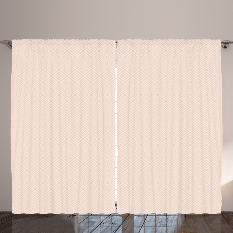 Pastel Diamond Line Curtain