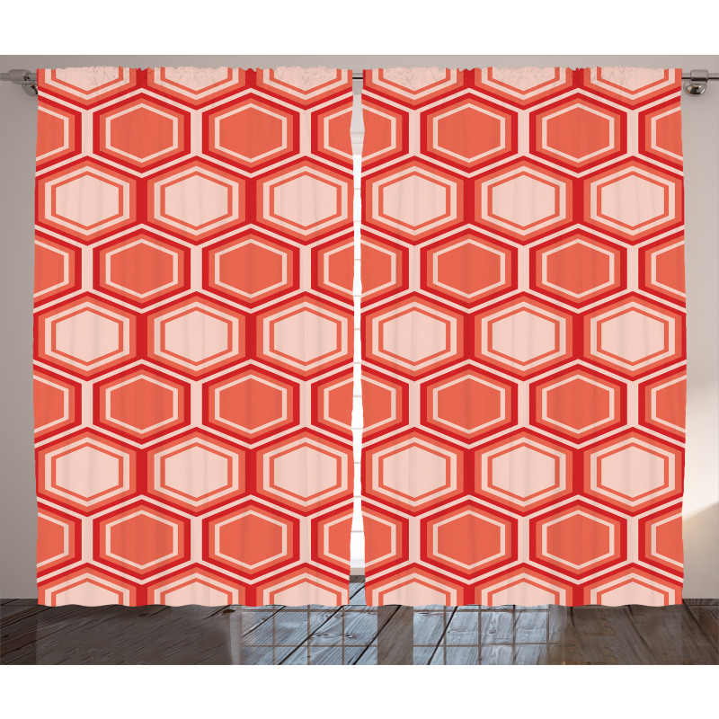 Hexagonal Comb Tile Curtain