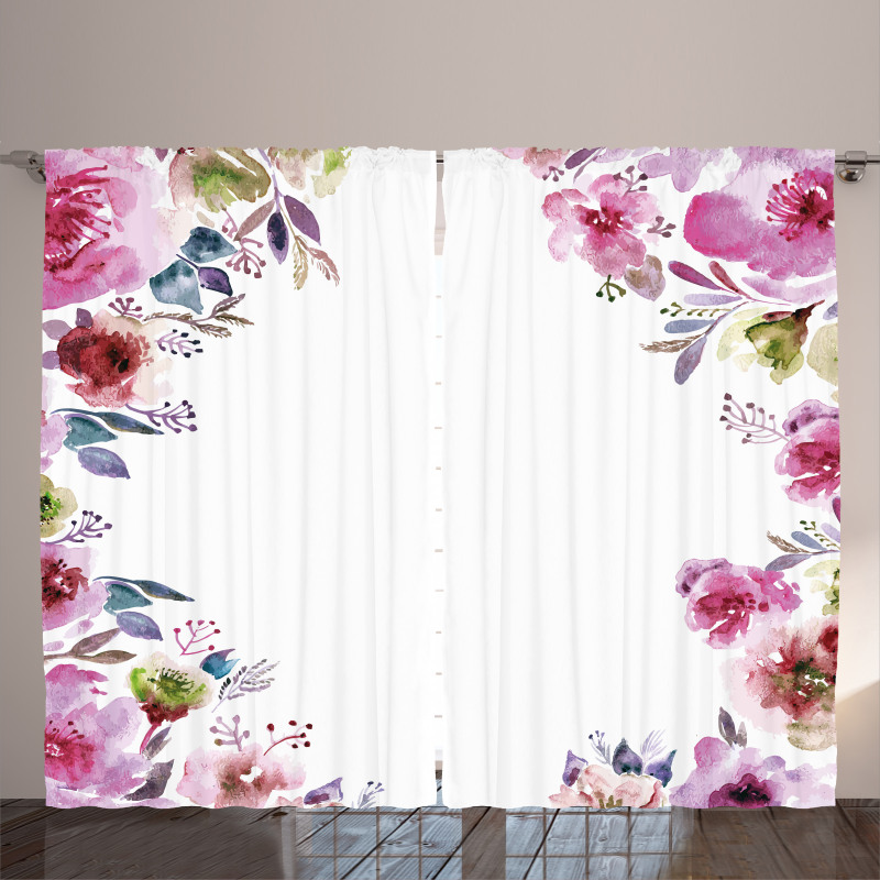 Romantic Blossom Flowers Curtain