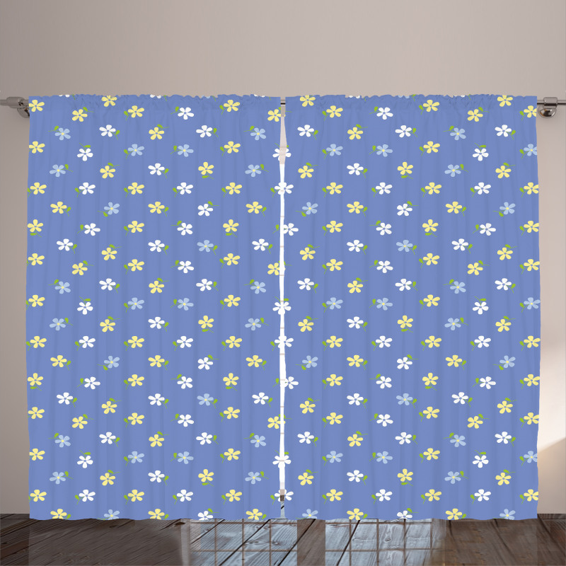 Small Spring Daisies Curtain