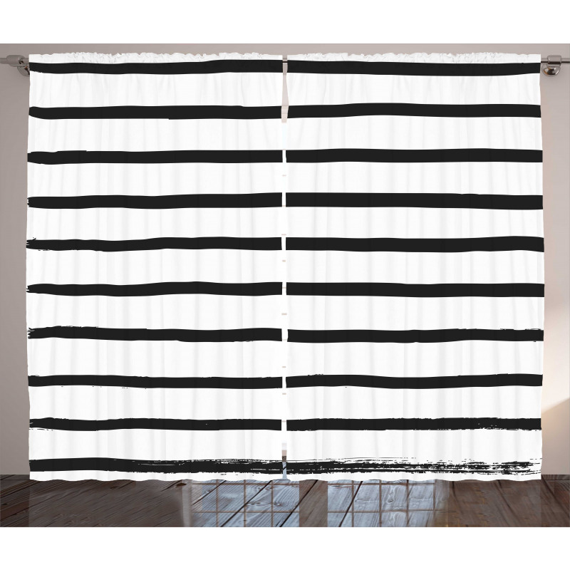 Minimalist Paintbrush Curtain